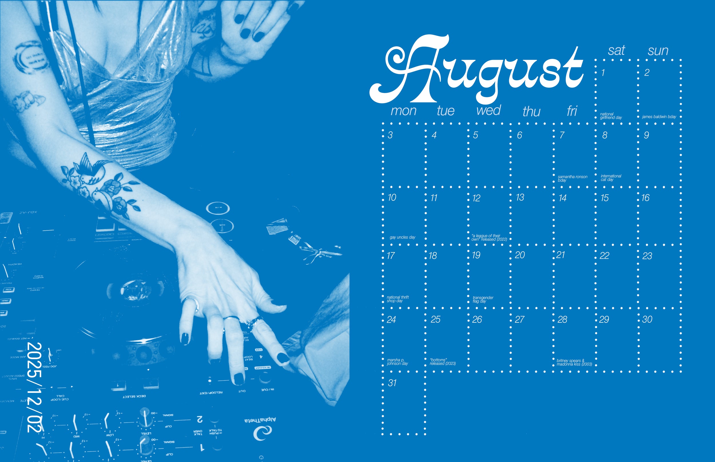 Lesbian Hands Calendar 2026